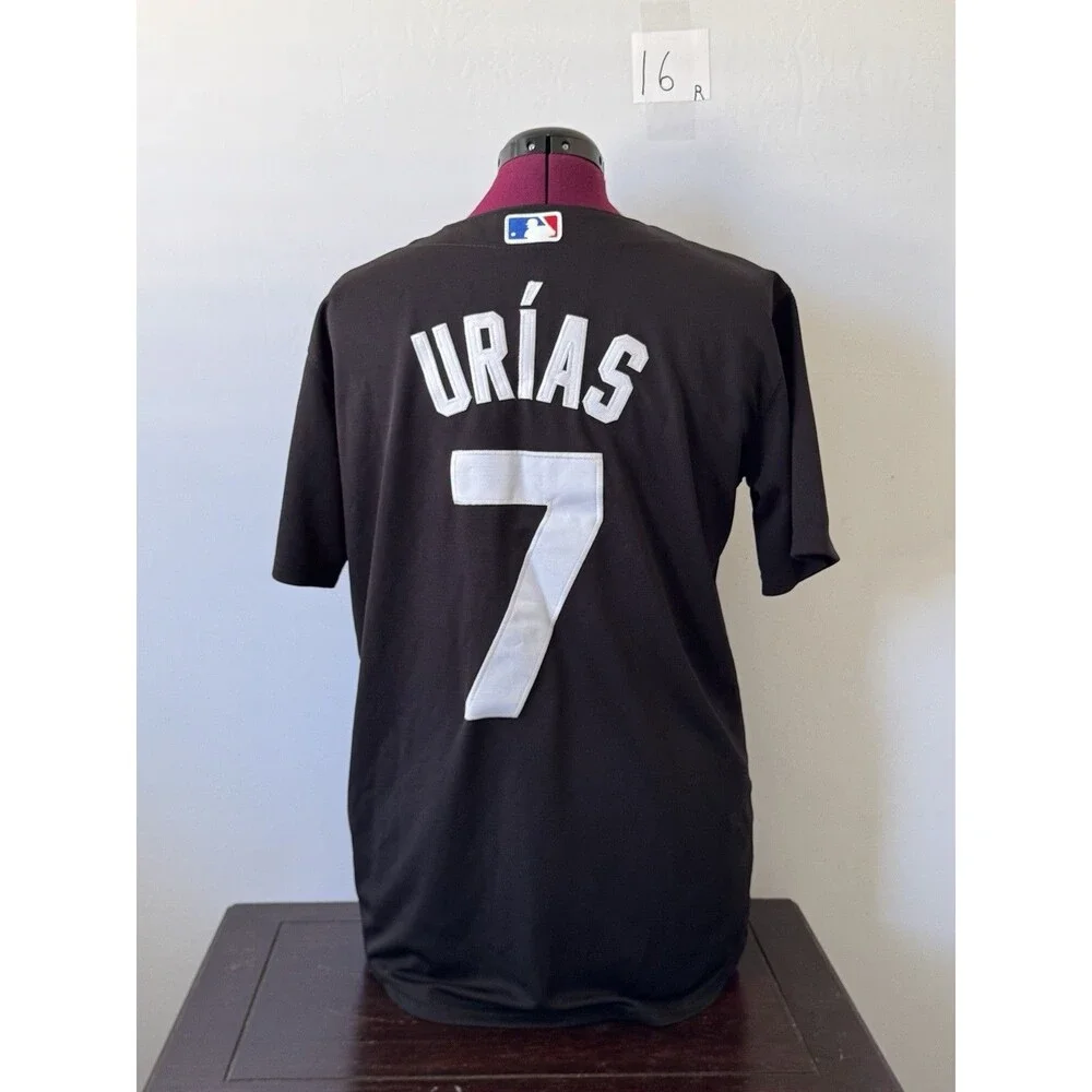 Nike Los Angeles Dodgers Julio Urías #7 Black Alternate Jersey Size S